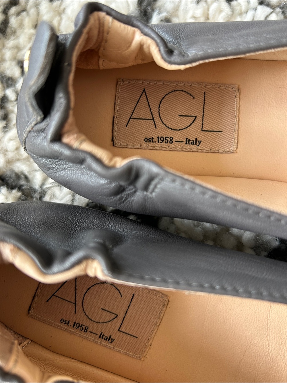 AGL (Attilio Giusti Leombruni) Leather Ballet Flats Italy Size 35 / US 5 - Picture 4 of 8